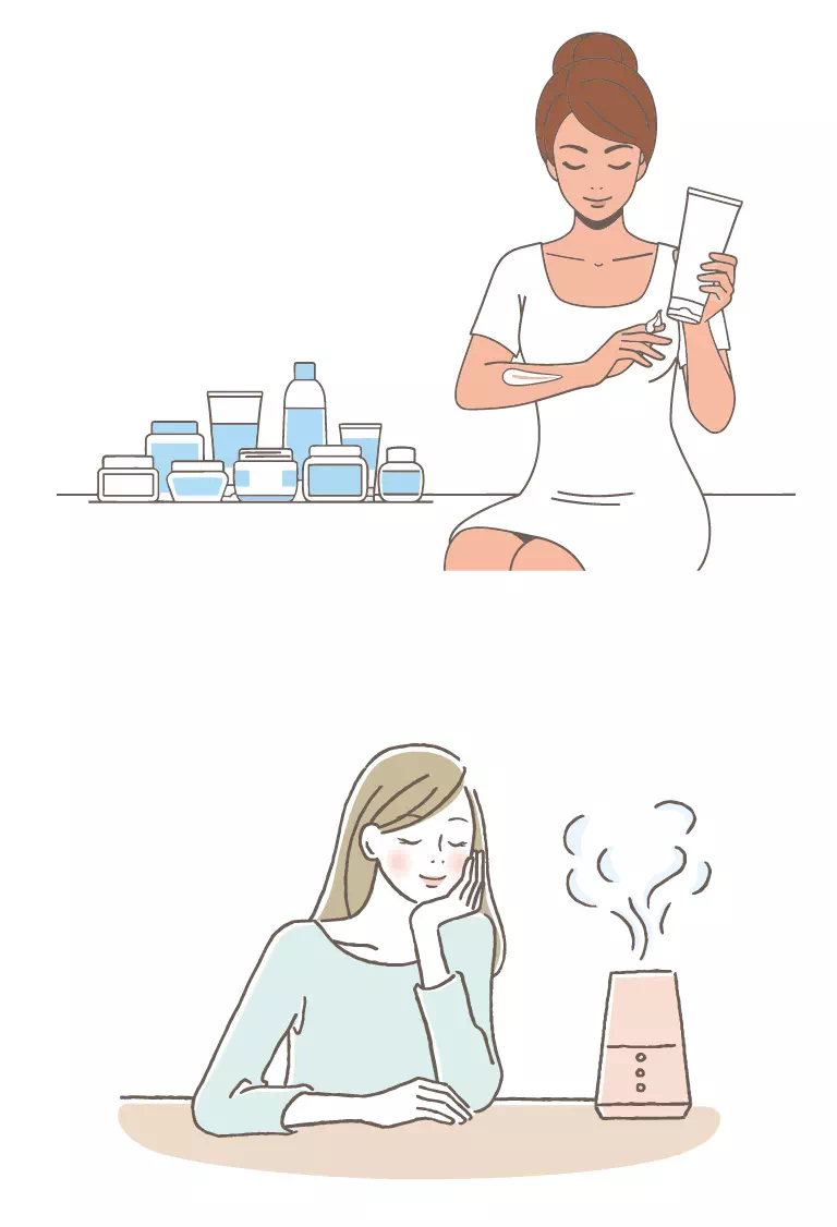 肌の乾燥対策 イメージ